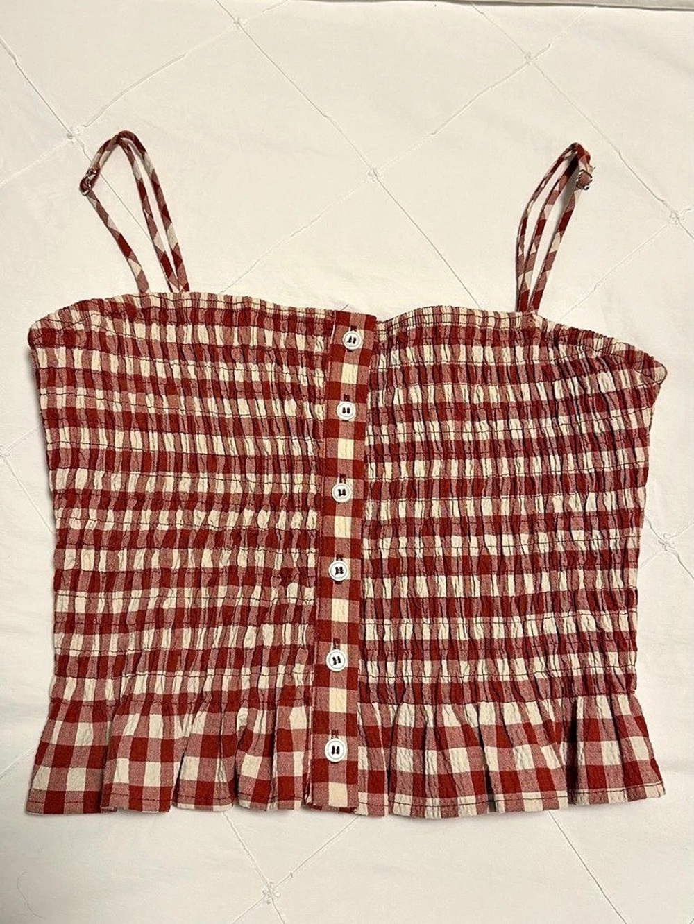 Zara Gingham Cropped Top – XS - Like New